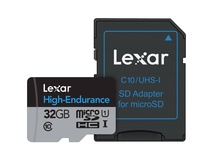 Lexar 32GB High Endurance UHS-I microSDHC Memory Card
