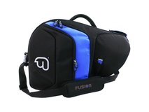 Fusion-Bags Premium French Horn Fixed-Bell Gig Bag (Black/Blue)