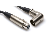 Hosa XRR-115 3-Pin XLR Female to XLR Angled Male Balanced Interconnect Cable - 15'