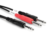 Hosa STP-204 Stereo 1/4" Male to 2 Mono 1/4" Male Y-Cable (13.2')