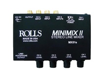 Rolls MX51s Mini-Mix 2 Four-Channel RCA Mixer