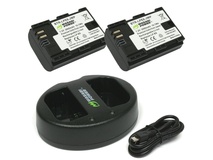 Wasabi Power Battery and Dual USB Charger for Canon LP-E6 (2-Pack)