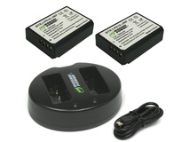 Wasabi Power Battery and Dual USB Charger for Canon LP-E10 (2-Pack)