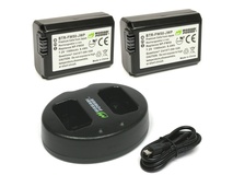 Wasabi Power Battery and Dual USB Charger for Sony NP-FW50 (2-Pack)