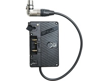 Paralinx Gold Mount Battery Plate with Right-Angled 4-Pin XLR Power Cable