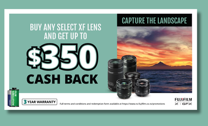 Fujifilm X Series - Up to $350 cashback NZ